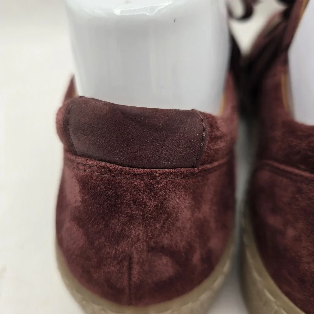 Gabor 33.333‎ Suede Bow Sneaker Merlot Burgundy Size 7 US / EUR 37